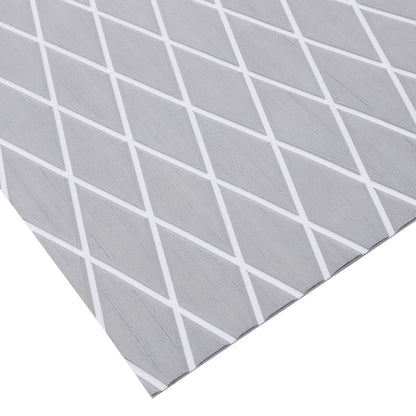 3M Self Adhesive EVA Foam Sheet - Light Gray and White Large Diamond Boat Flooring Marine Decking HzKaiCun