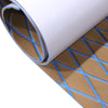 3M Self Adhesive EVA Foam Sheet - Light Brown and Blue Large Diamond Boat Flooring Marine Decking