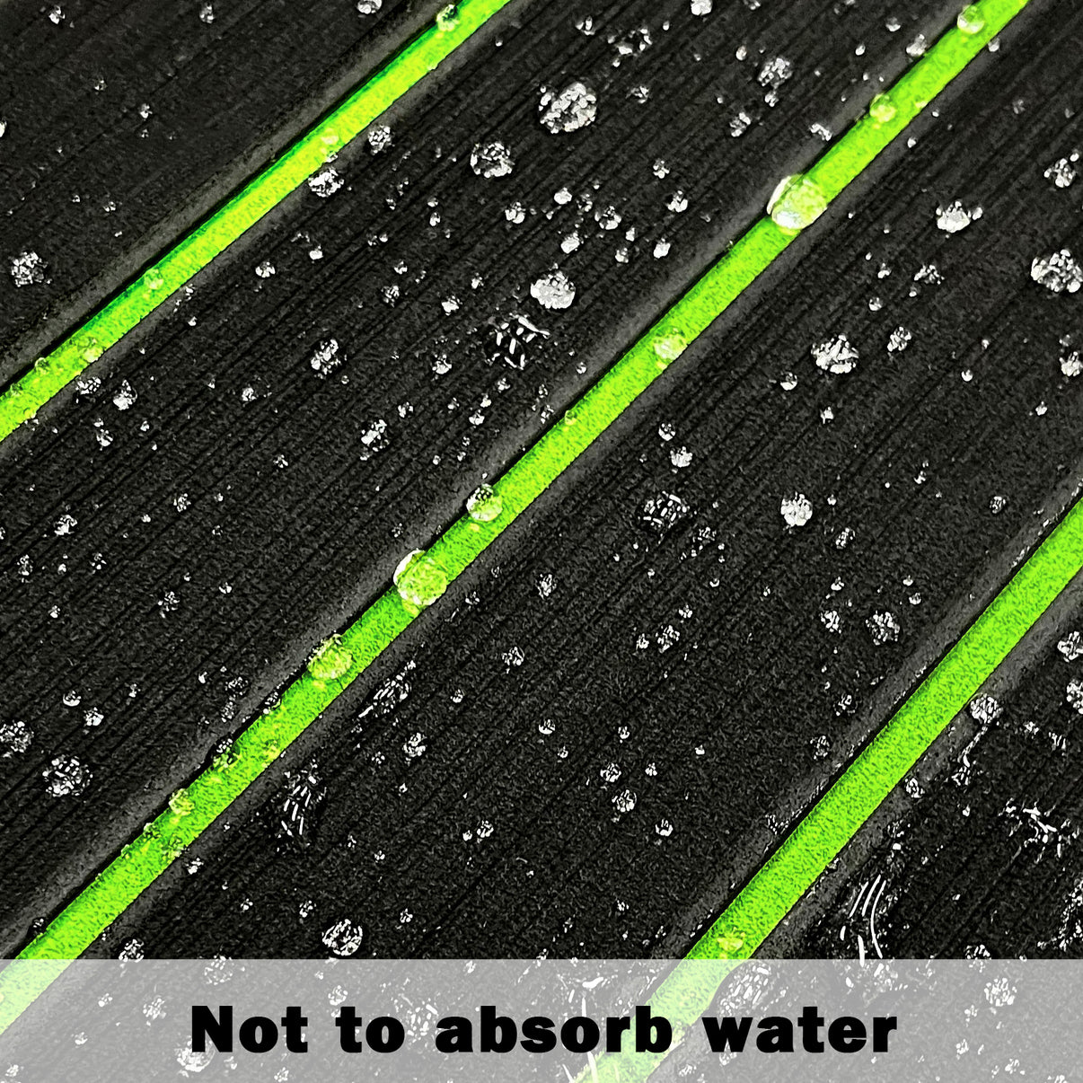 3M Self Adhesive EVA Foam Sheets - Black and Green U Groove Boat Flooring HzKaiCun