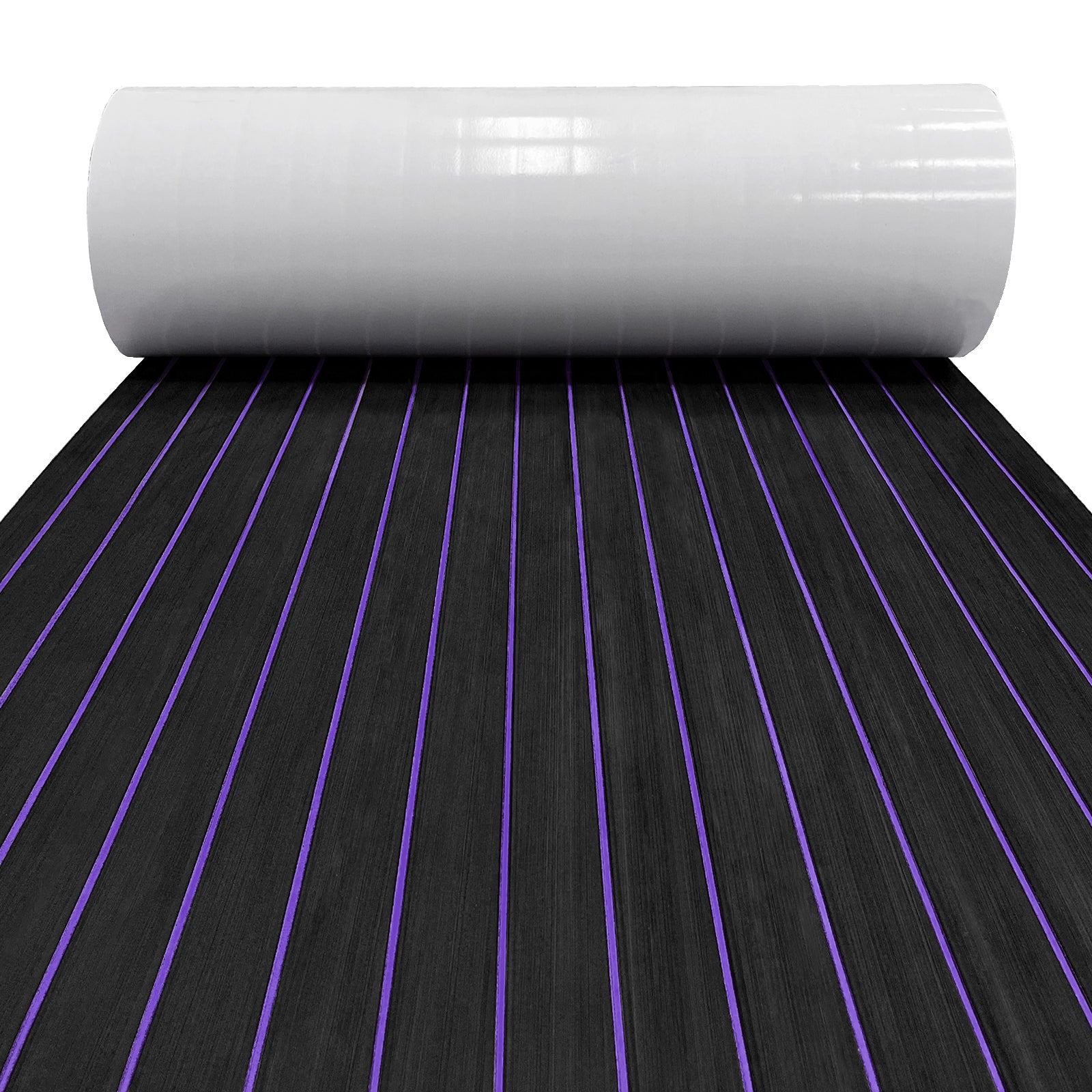 3M Self Adhesive EVA Foam Sheets - Black and Purple U Groove Boat Flooring HzKaiCun