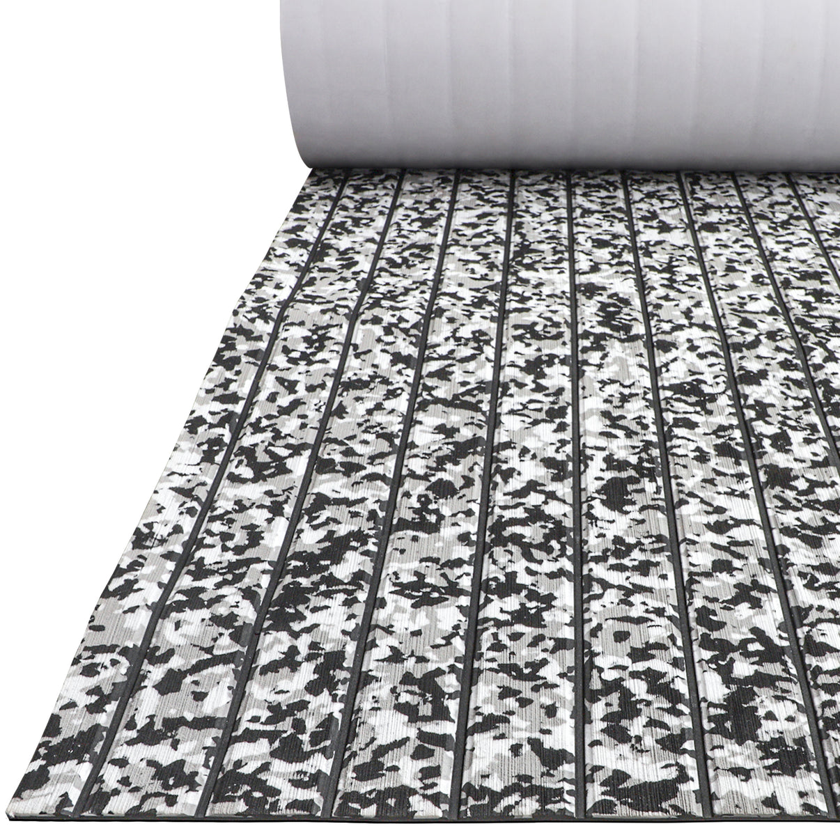 3M Self Adhesive EVA Foam Sheets - Snow Camo and Black U Groove Boat Flooring HzKaiCun