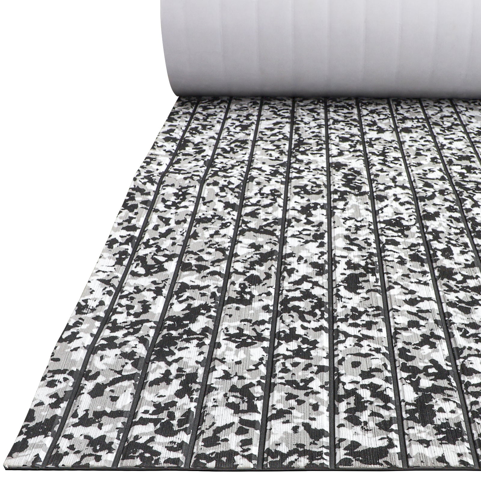 3M Self Adhesive EVA Foam Sheets - Snow Camo and Black U Groove Boat Flooring HzKaiCun