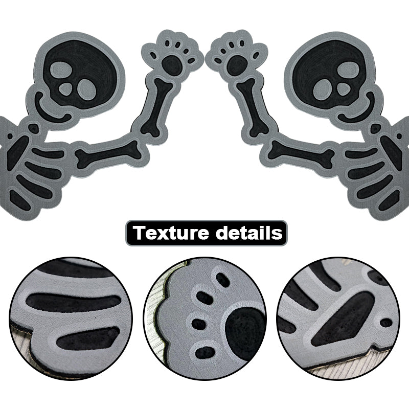Skeleton EVA Foam Decorative Stickers – Self-Adhesive Decals for Doors, Windows & More HzKaiCun