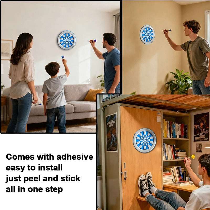 Self-Adhesive EVA Dartboard Wall Sticker | Waterproof RV Decorative Dart Board Decal for Indoor & Outdoor Wall Decor HzKaiCun