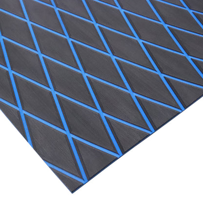 3M Self Adhesive EVA Foam Sheet - Dark Gray and Blue Large Diamond Boat Flooring Marine Decking HzKaiCun