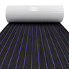 3M Self Adhesive EVA Foam Sheets - Black and Purple U Groove Boat Flooring