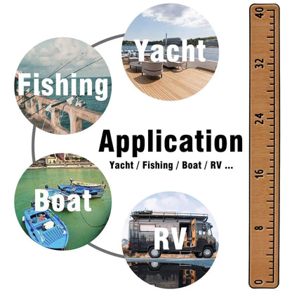 Hzkaicun 100cm brown-black EVA marine foam fish ruler. HzKaiCun