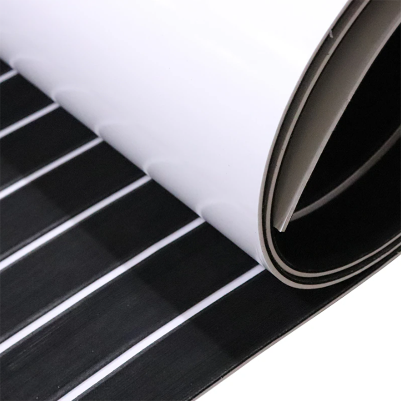 3M Self Adhesive EVA Foam Sheets - Black and White U Groove Boat Flooring HzKaiCun
