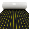 3M Self Adhesive EVA Foam Sheets - Black and Yellow U Groove Boat Flooring