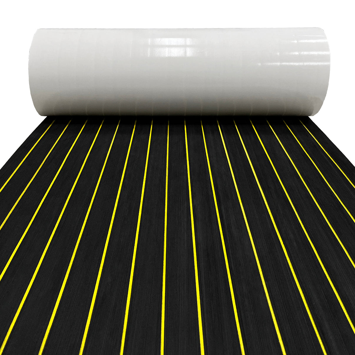 3M Self Adhesive EVA Foam Sheets - Black and Yellow U Groove Boat Flooring HzKaiCun