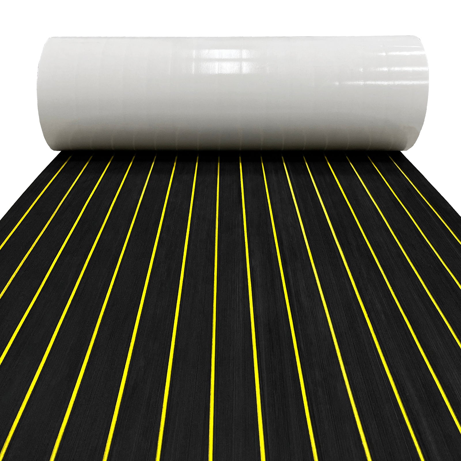 3M Self Adhesive EVA Foam Sheets - Black and Yellow U Groove Boat Flooring HzKaiCun