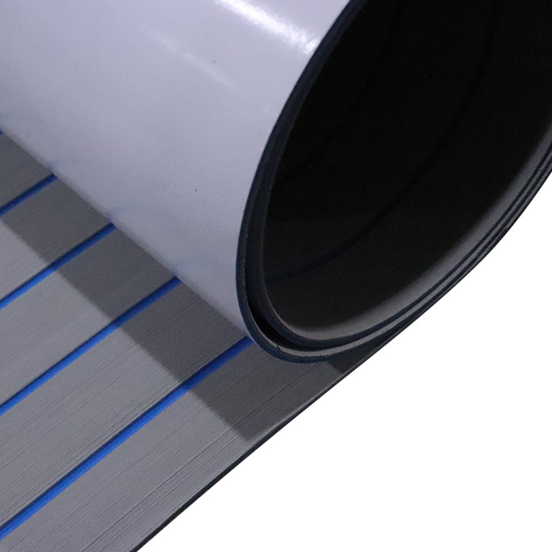 3M Self Adhesive EVA Foam Sheets - Light Gray and Dark Blue H Groove Boat Flooring HzKaiCun