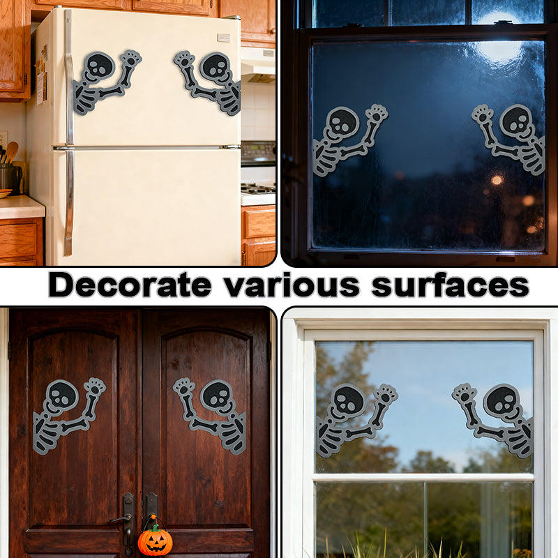 Skeleton EVA Foam Decorative Stickers – Self-Adhesive Decals for Doors, Windows & More HzKaiCun
