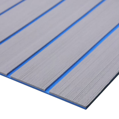 3M Self Adhesive EVA Foam Sheets - Light Gray and Dark Blue H Groove Boat Flooring HzKaiCun