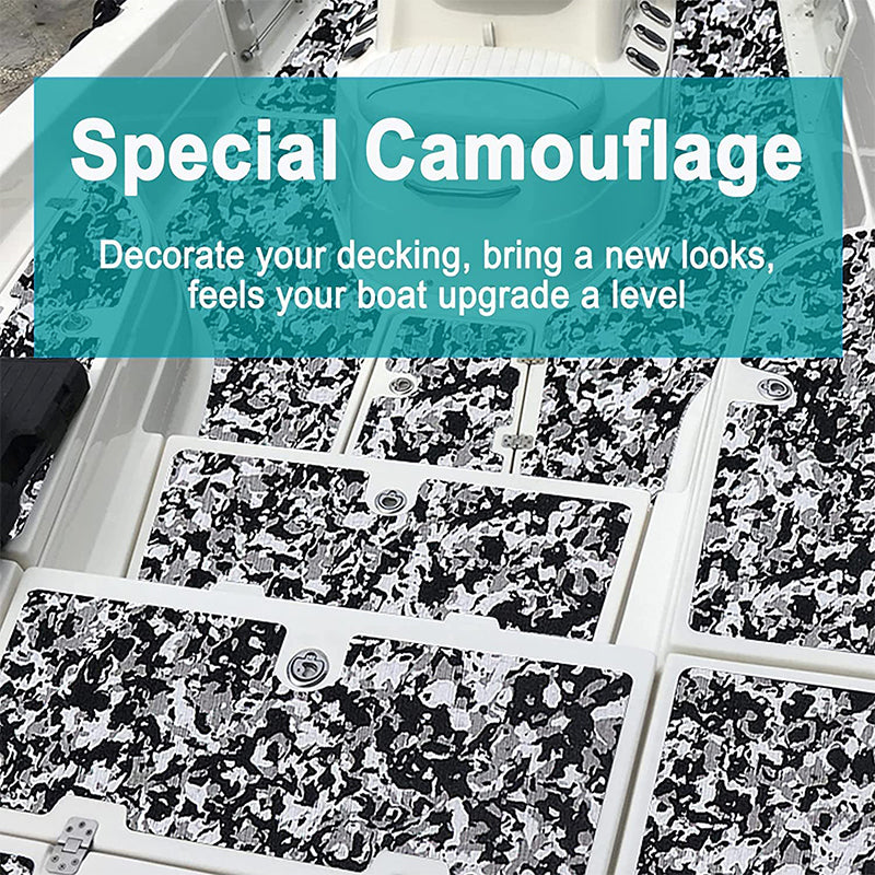 EVA Foam Sheets - Snow Camo Brushed Boat Flooring Marine Decking HzKaiCun