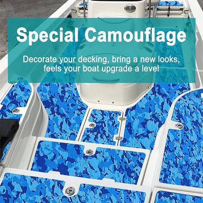 3M Self Adhesive EVA Foam Sheets - Ocean Camo Brushed Boat Flooring Marine Decking HzKaiCun