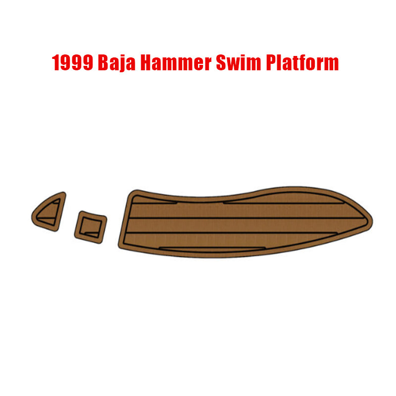 1999 Baja Hammer Swim Platform Non-Slip EVA Faux Teak Step Pad | HZshark HzKaiCun