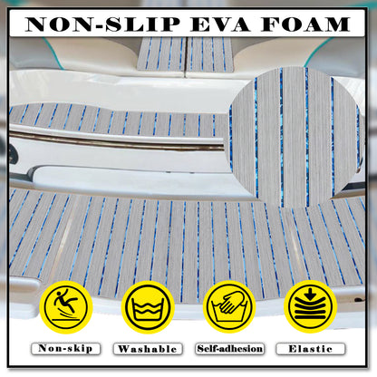 3M Self Adhesive EVA Foam Sheets - Light Gray and Ocean Camo U Groove Boat Flooring HzKaiCun
