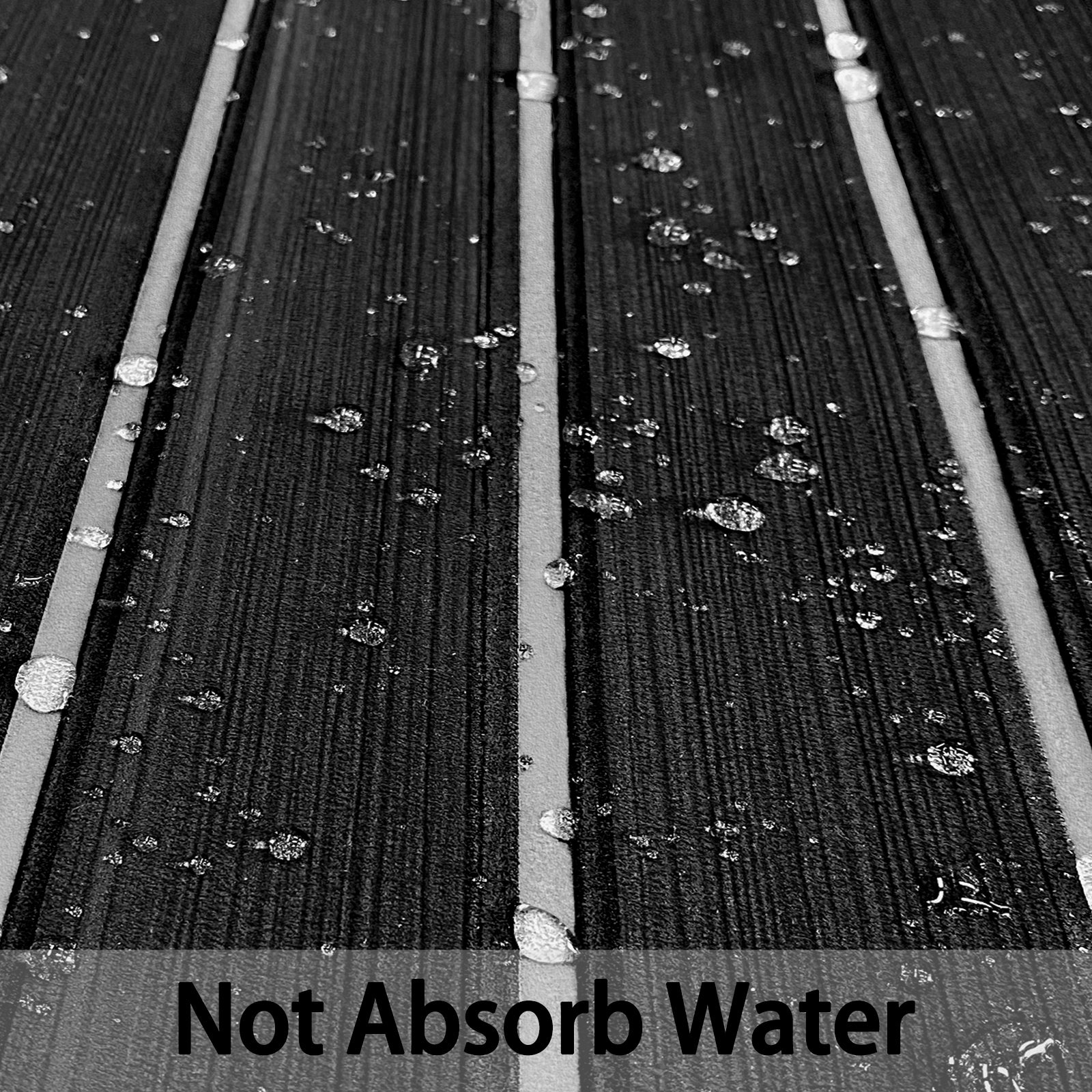 3M Self Adhesive EVA Foam Sheets - Black and Gary U Groove Boat Flooring HzKaiCun