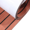 3M Self Adhesive EVA Foam Sheets - Dark Brown and Black Faux Teak H Groove Boat Flooring