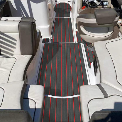 3M Self Adhesive EVA Foam Sheets - Dark Gray and Red H Groove Boat Flooring HzKaiCun
