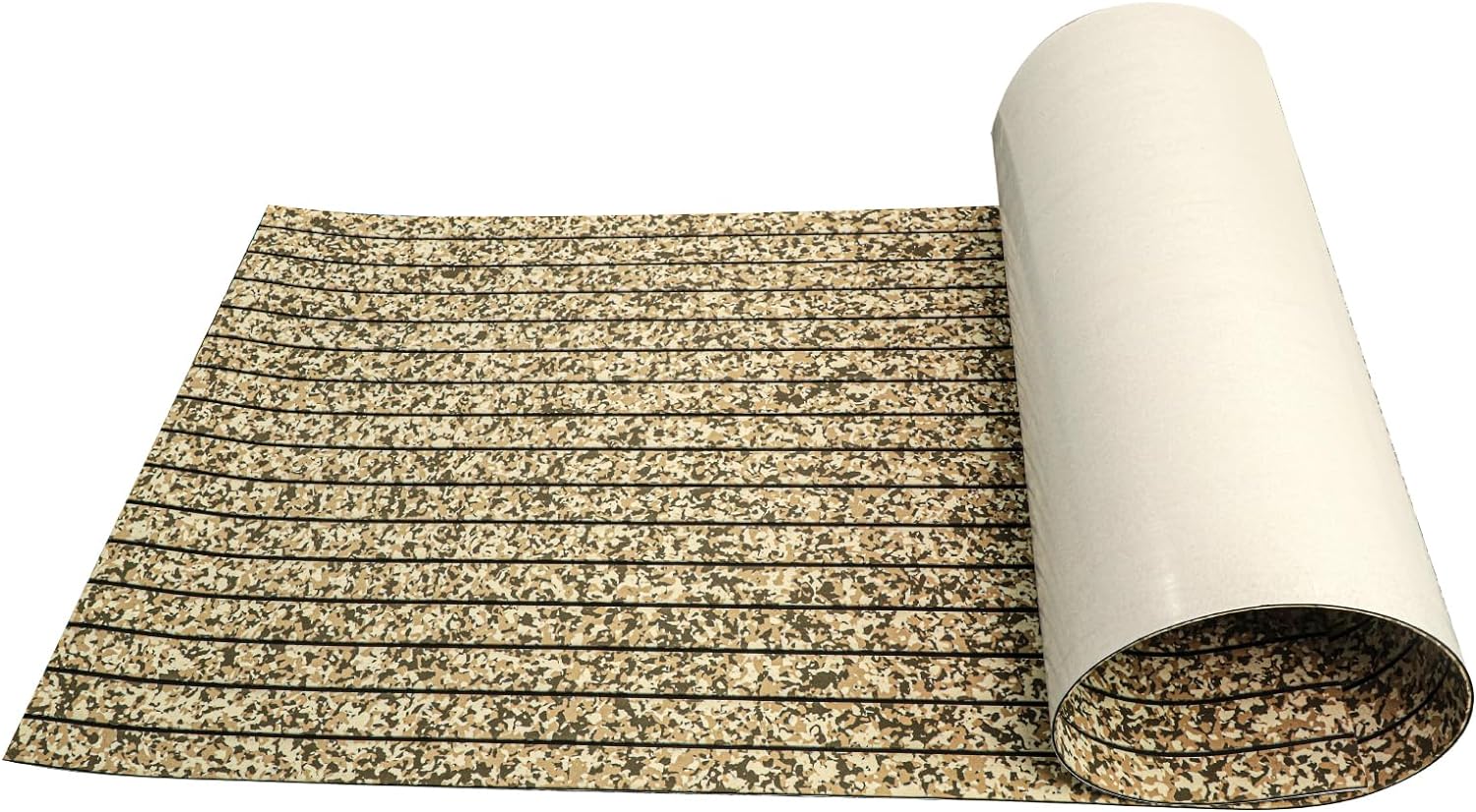 3M Self Adhesive EVA Foam Sheets - Desert Camo and Black H Groove Boat Flooring