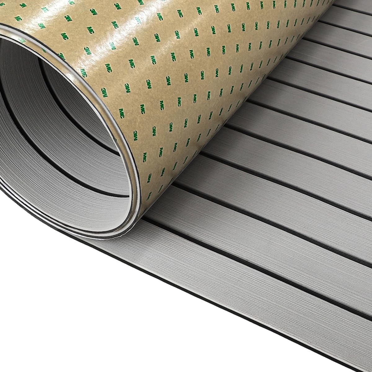 3M Self Adhesive EVA Foam Sheets - Light Gray and Black H Groove Boat Flooring HzKaiCun