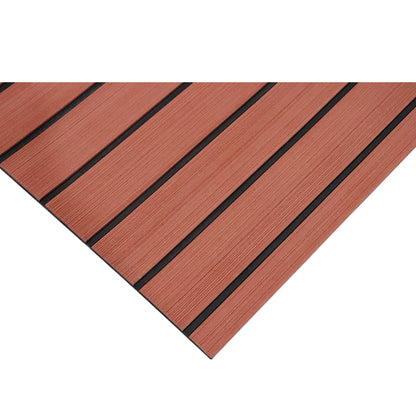 3M Self Adhesive EVA Foam Sheets - Dark Brown and Black Faux Teak H Groove Boat Flooring HzKaiCun