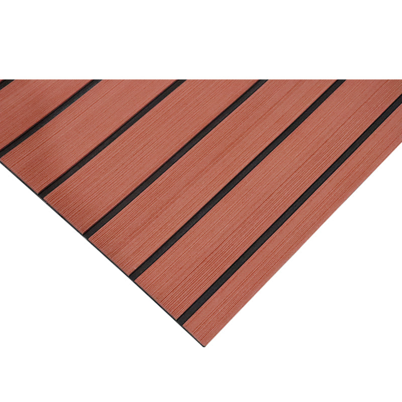 3M Self Adhesive EVA Foam Sheets - Dark Brown and Black Faux Teak H Groove Boat Flooring