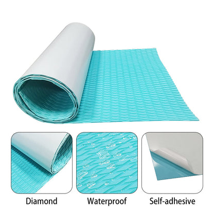 3M Self Adhesive EVA Foam Sheets - Light Blue Small Diamond Boat Flooring Marine Decking HzKaiCun