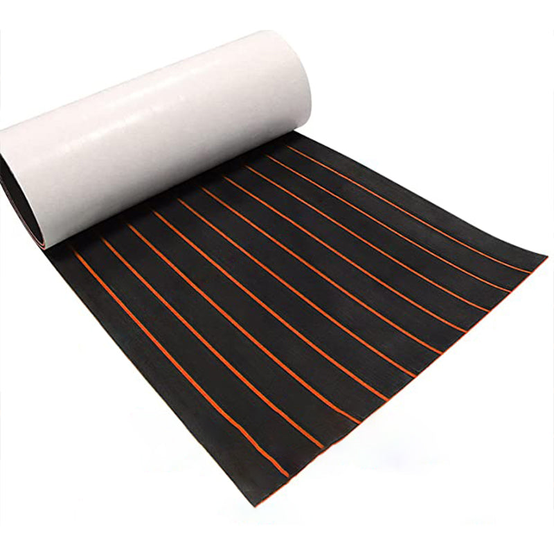 3M Self Adhesive EVA Foam Sheets - Black and Orange U Groove Boat Flooring HzKaiCun