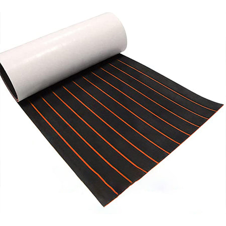3M Self Adhesive EVA Foam Sheets - Black and Orange U Groove Boat Flooring HzKaiCun