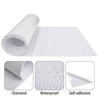 3M Self Adhesive EVA Foam Sheets - White Small Diamond Boat Flooring Marine Decking HzKaiCun
