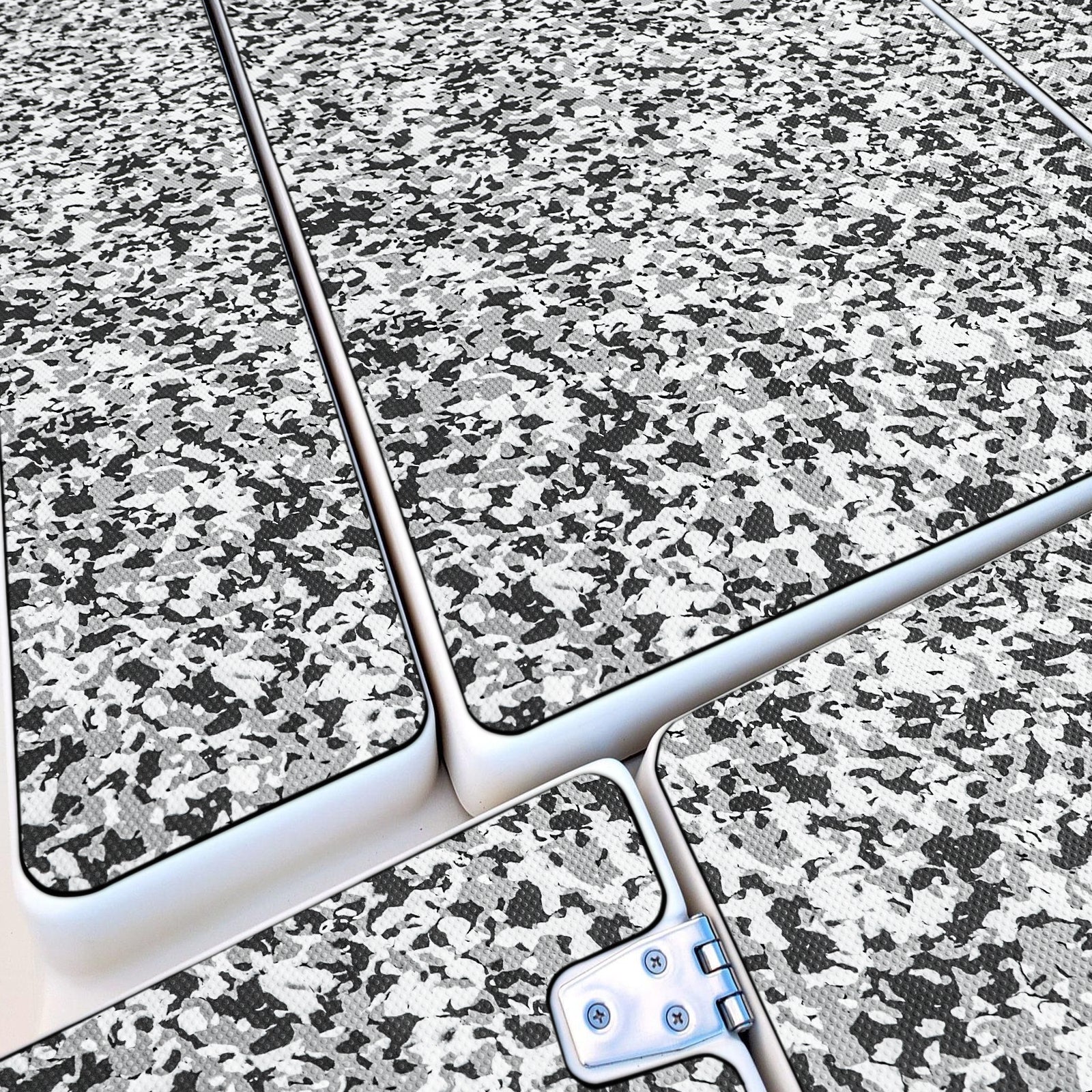 EVA Foam Sheets - Snow Camo Hot Pressed Dots Boat Mat Marine Decking HzKaiCun