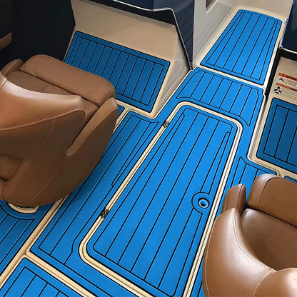 3M Self Adhesive EVA Foam Sheets - Blue and Black U Groove Boat Flooring HzKaiCun