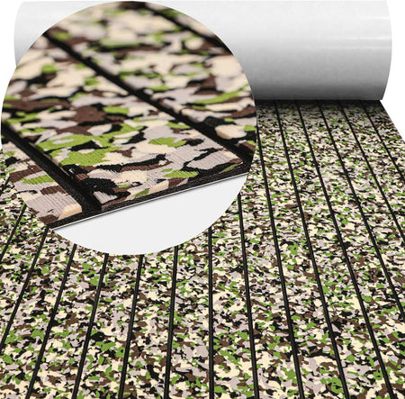 3M Self Adhesive EVA Foam Sheets - Forest Camo and Black H Groove Boat Flooring HzKaiCun