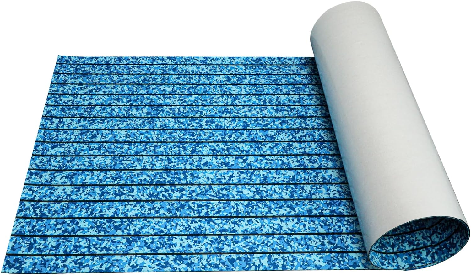 3M Self Adhesive EVA Foam Sheets - Ocean Camo and Black H Groove Boat Flooring