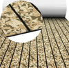 3M Self Adhesive EVA Foam Sheets - Desert Camo and Black H Groove Boat Flooring