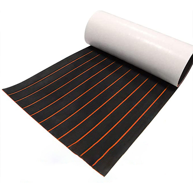 3M Self Adhesive EVA Foam Sheets - Black and Orange U Groove Boat Flooring HzKaiCun