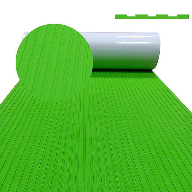 3M Self Adhesive EVA Foam Sheets - Green Deep Striped Groove Boat Flooring HzKaiCun