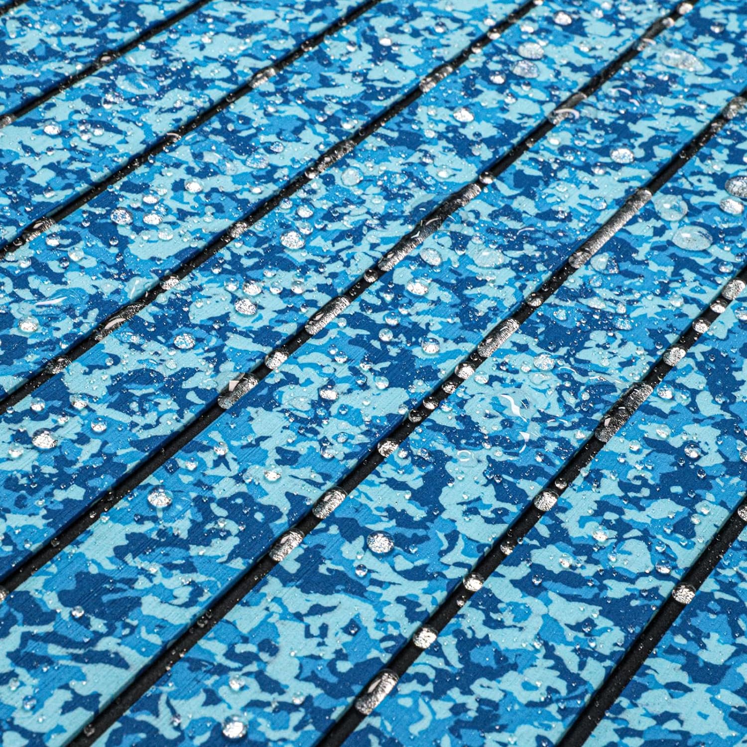 3M Self Adhesive EVA Foam Sheets - Ocean Camo and Black H Groove Boat Flooring