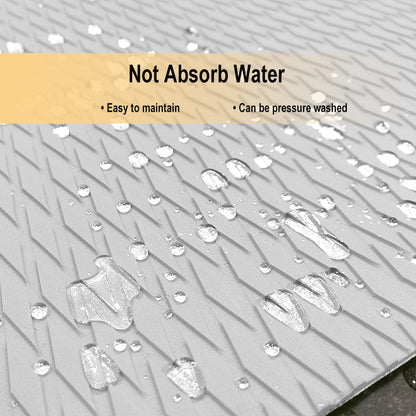 3M Self Adhesive EVA Foam Sheets - Light Gray Small Diamond Boat Flooring Marine Decking HzKaiCun