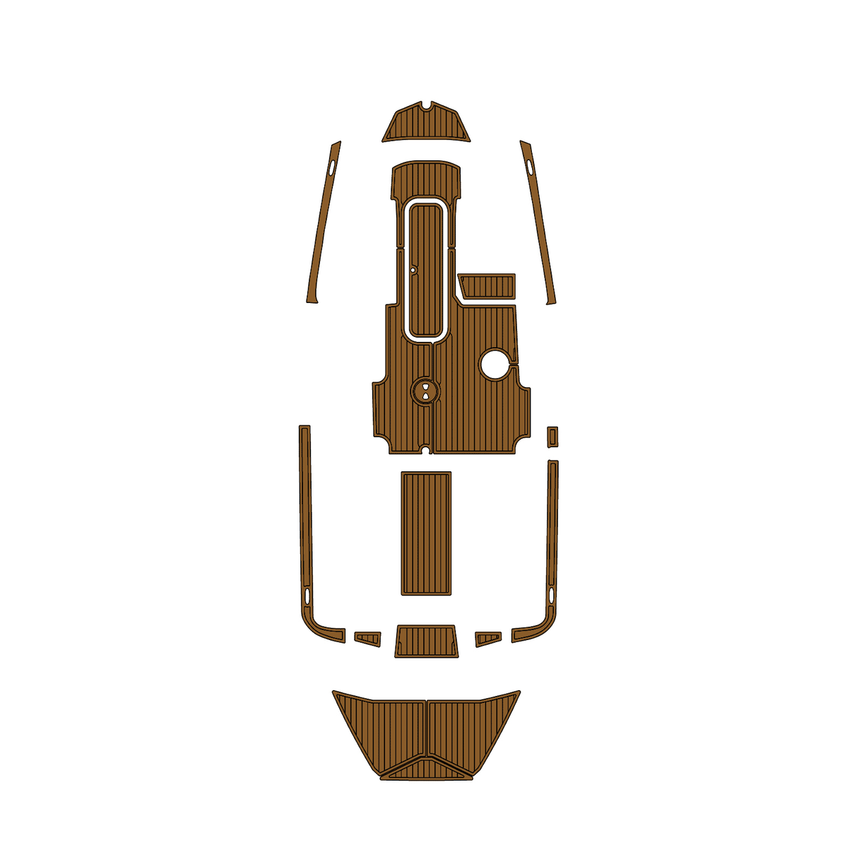 Custom "Bayliner HeyDay WT-2DC" EVA Foam Boat Deck Mat Marine Flooring Marine Boat Decking Yacht Pad HzKaiCun