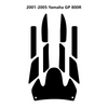 Custom Jet Ski EVA Traction Mats for 2001-2005 Yamaha GP 800R HzKaiCun