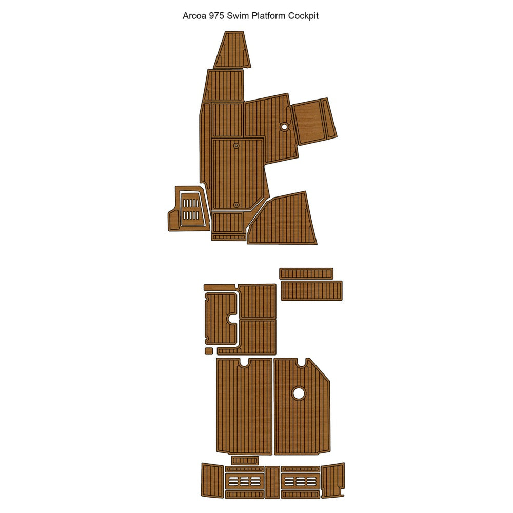 Custom "Arcoa 975" EVA Foam Boat Deck Mat Marine Flooring Marine Boat Decking Yacht Pad HzKaiCun