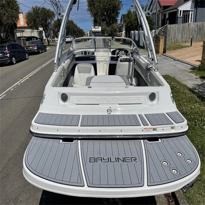 Custom Cut Waterproof UV Resistant Anti-Skid EVA Teak Deck Flooring Mat SeaDek MarineMat Gatorstep Style Compatible with 2015 Bayliner 185 Flight HzKaiCun
