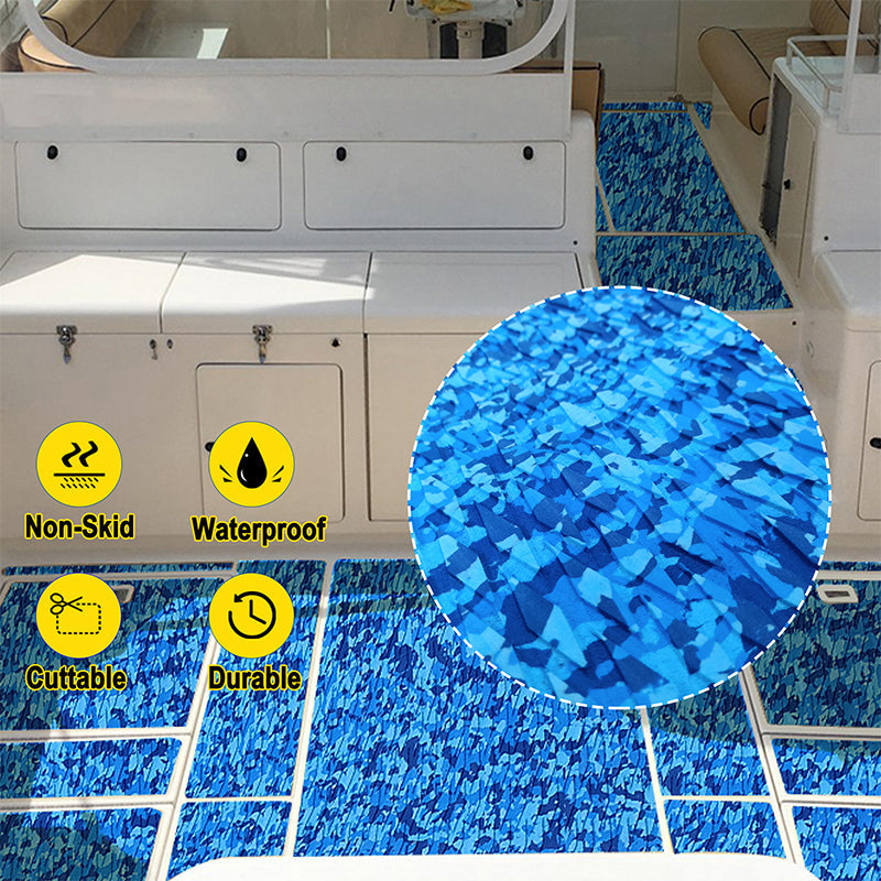 3M Self Adhesive EVA Foam Sheet - Ocean Camo Small Diamond Boat Flooring Marine Decking HzKaiCun