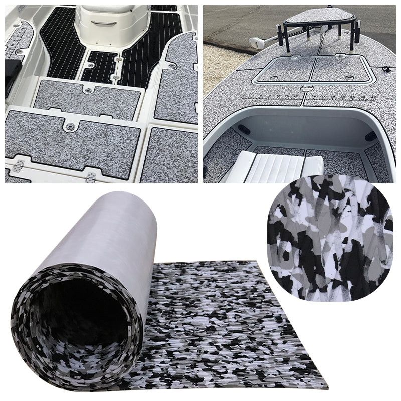 3M Self Adhesive EVA Foam Sheet - Snow Camo Small Diamond Boat Flooring Marine Decking HzKaiCun