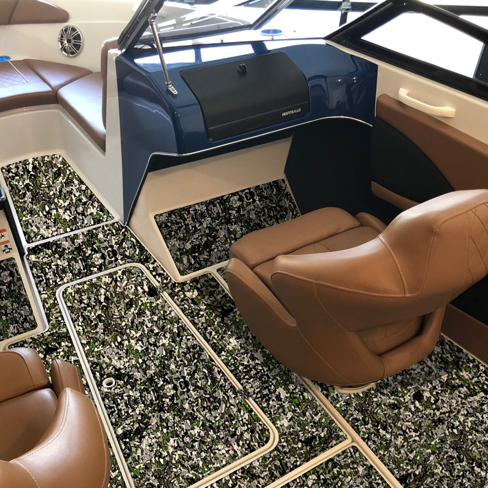 EVA Foam Sheet - Forest Camo Small Diamond Boat Flooring Marine Decking