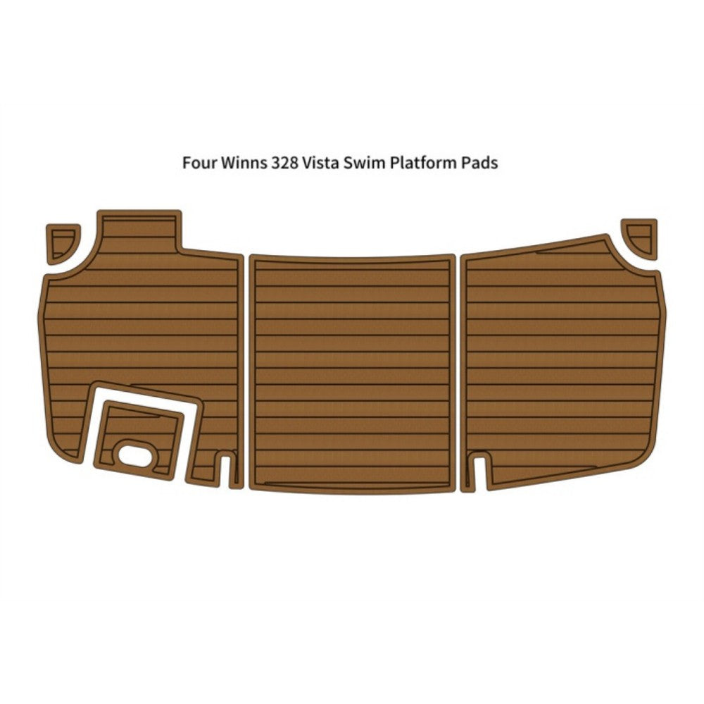 Custom "Four Winns 328 Vista Swim Platform" EVA Foam Boat Flooring HzKaiCun
